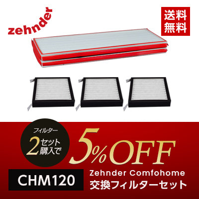 CHM120 Comfohome交換フィルターセット(1セット4枚)（CHM120CA35D）