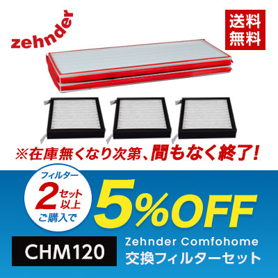 CHM120 Comfohome交換フィルターセット(1セット4枚)（CHM120CA35D）