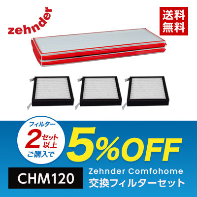 CHM120 Comfohome交換フィルターセット(1セット4枚)（CHM120CA35D）